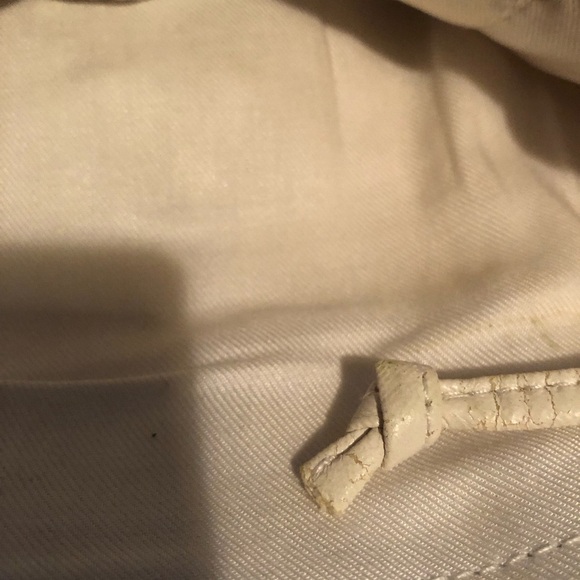 Vintage Veneto white 70s shoulder bag . Disco style, hard plastic sequins.used - Picture 8 of 9